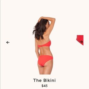 Lively red swim bottoms S